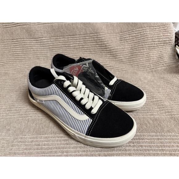 NWT Vans Old Skool Federal Biking BMX Men's Blue White Stripe  Popcush, 7.5 - Picture 4 of 9